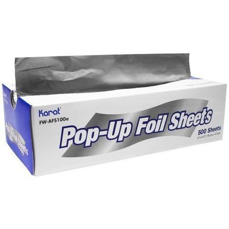 KARAT Aluminum Pop-Up Foil Sheets, PK3000 FW-AFS100